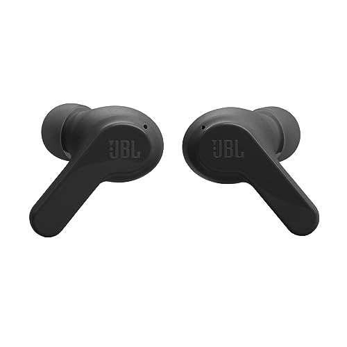 JBL Vibe Beam - True Wireless JBL Deep Bass Sound Earbuds, Bluetooth 5.2, Water & Dust Resistant, Hands-Free Call with VoiceAware, Up to 32 Hours of Battery Life (Black)