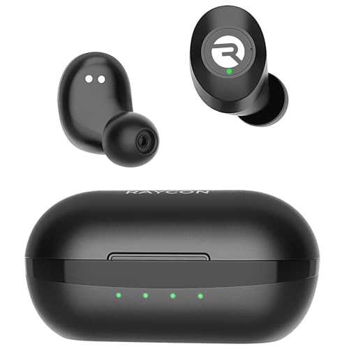 Raycon Everyday Classic Bluetooth Wireless Earbuds + Microphone with Active Noise Canceling, Sweat & Water-Resistant Earphones, Ear Buds Wireless Bluetooth Up to 32 Hours Playtime (Black)