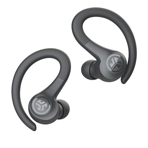 JLab Go Sport+ Wireless Workout Earbuds Featuring C3 Clear Calling, Secure Earhook Sport Design, 35+ Hour Bluetooth Playtime, and 3 EQ Sound Settings (Graphite)