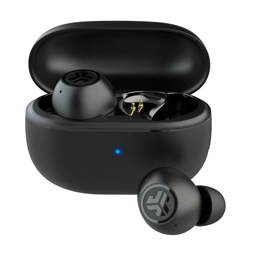 JLab Go Pop ANC True Wireless Earbuds & Charging Case, Black, Active Noise Cancelling, 10mm Drivers, Dual Connect, Customize Your Sound with App, Be Aware Mode, Compact Fit, MEMS Microphone