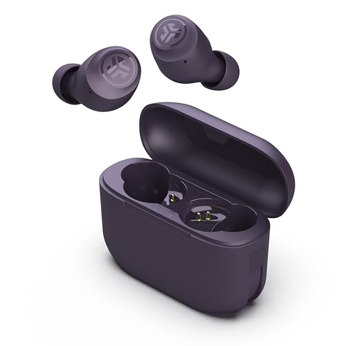 JLab Go Air Pop+ True Wireless Earbuds, in Ear Headphones, Bluetooth Earphones, 35H Playtime Ear Buds, Bluetooth Earbuds with Microphone, USB-C Charging Case, Dual Connect, EQ3 Sound, Violet