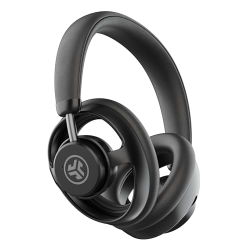 JLab JBuds Open Wireless Headphones, Black, Open-Back, Immersive Sound, Dual Coaxial 35mm + 12mm Drivers, Comfortable Breathable Open Fit, All Day Listening 24 Hour Playtime, Customize App