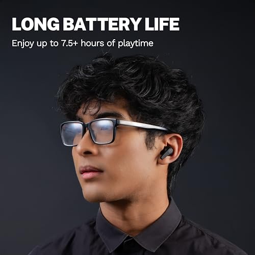 JLab Go Pods ANC True Wireless Bluetooth Earbuds & Charging Case, Hybrid Active Noise canceling + Be Aware for Safe Listening, 26+ Hours Total Playtime, Clear Calls, Custom Sound via App, Black