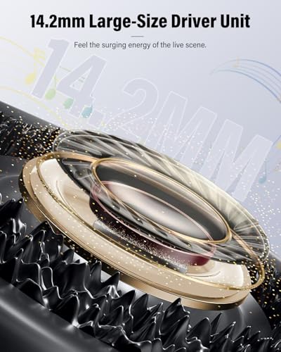 Wireless Earbuds, Bluetooth 5.4 Headphones Bass Stereo, Ear Buds with Noise Cancelling Mic, LED Display in Ear Earphones Clear Calls, IP7 Waterproof Bluetooth Earbuds for Phones/Sports/Laptop, White