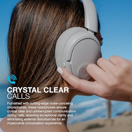 JLab JBuds Lux ANC Wireless Bluetooth Headphones & Audio Bundles, Hybrid Active Noise Cancelling, Premium Over-Ear Headset with Optional True Wireless Earbuds