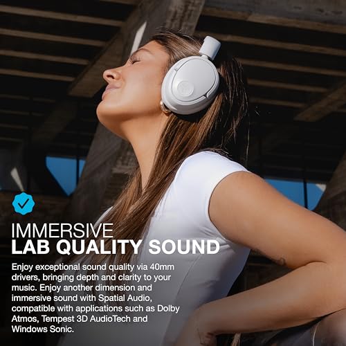 JLab JBuds Lux ANC Wireless Bluetooth Headphones & Audio Bundles, Hybrid Active Noise Cancelling, Premium Over-Ear Headset with Optional True Wireless Earbuds