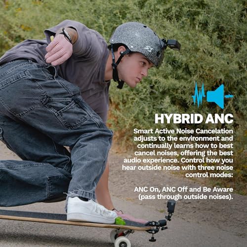 JLab Epic Air Sport ANC 3 True Wireless Bluetooth Earbuds for Active Workout, Hybrid Dual Drivers for Premium Sound, Hi-Res Audio, Spatial Audio, AAC, Sweatproof, 12+ Hours Playtime, Google Fast Pair