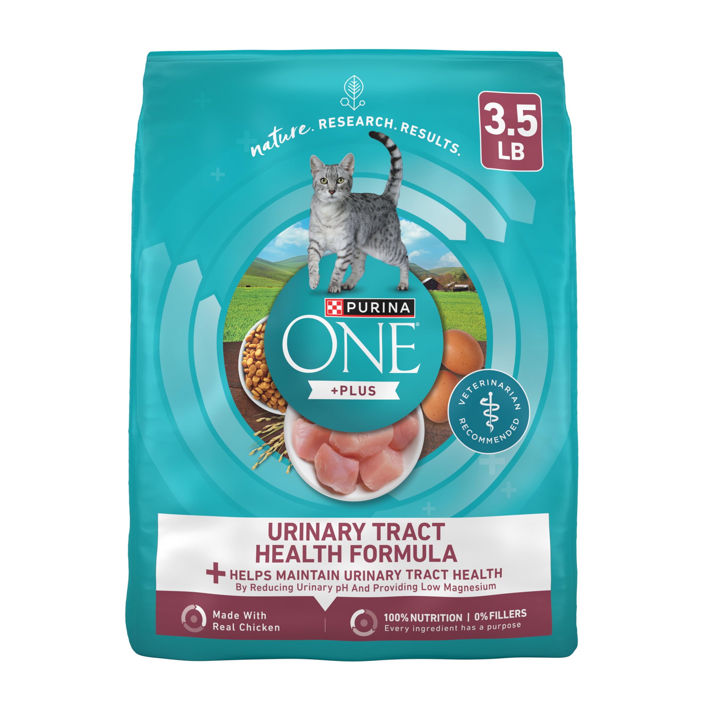 Purina ONE High Protein Dry Cat Food, +Plus Urinary Tract Health Formula - 3.5 lb. Bag